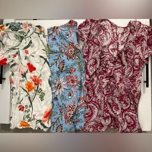LOFT Spring Top Bundle XS Floral Fun Short Sleeve blouse